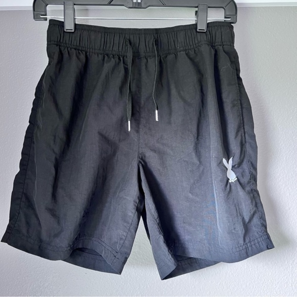 Playboy by PAC Sun young men’s size small black nylon shorts